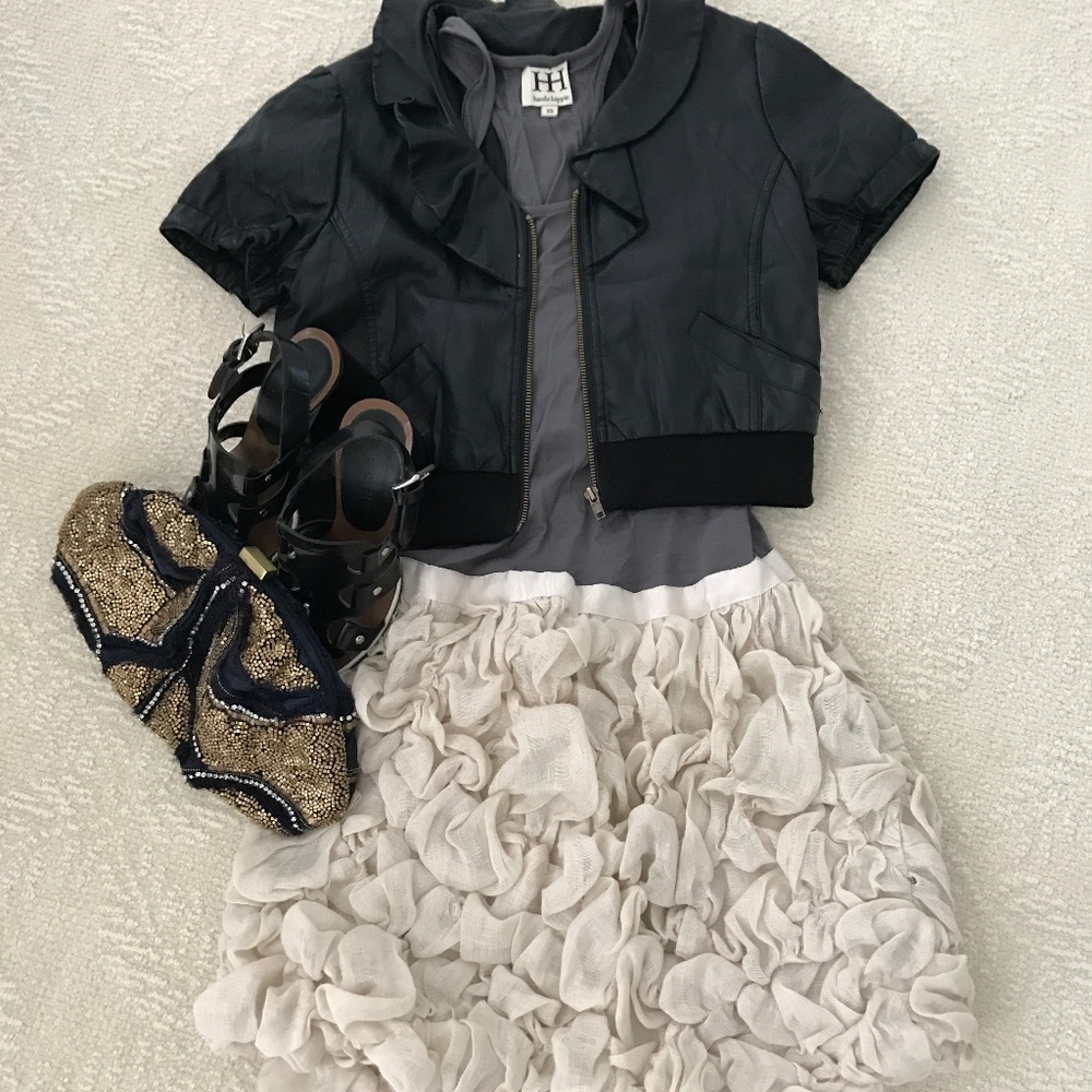 Haute Hippie Linen Mini Dress